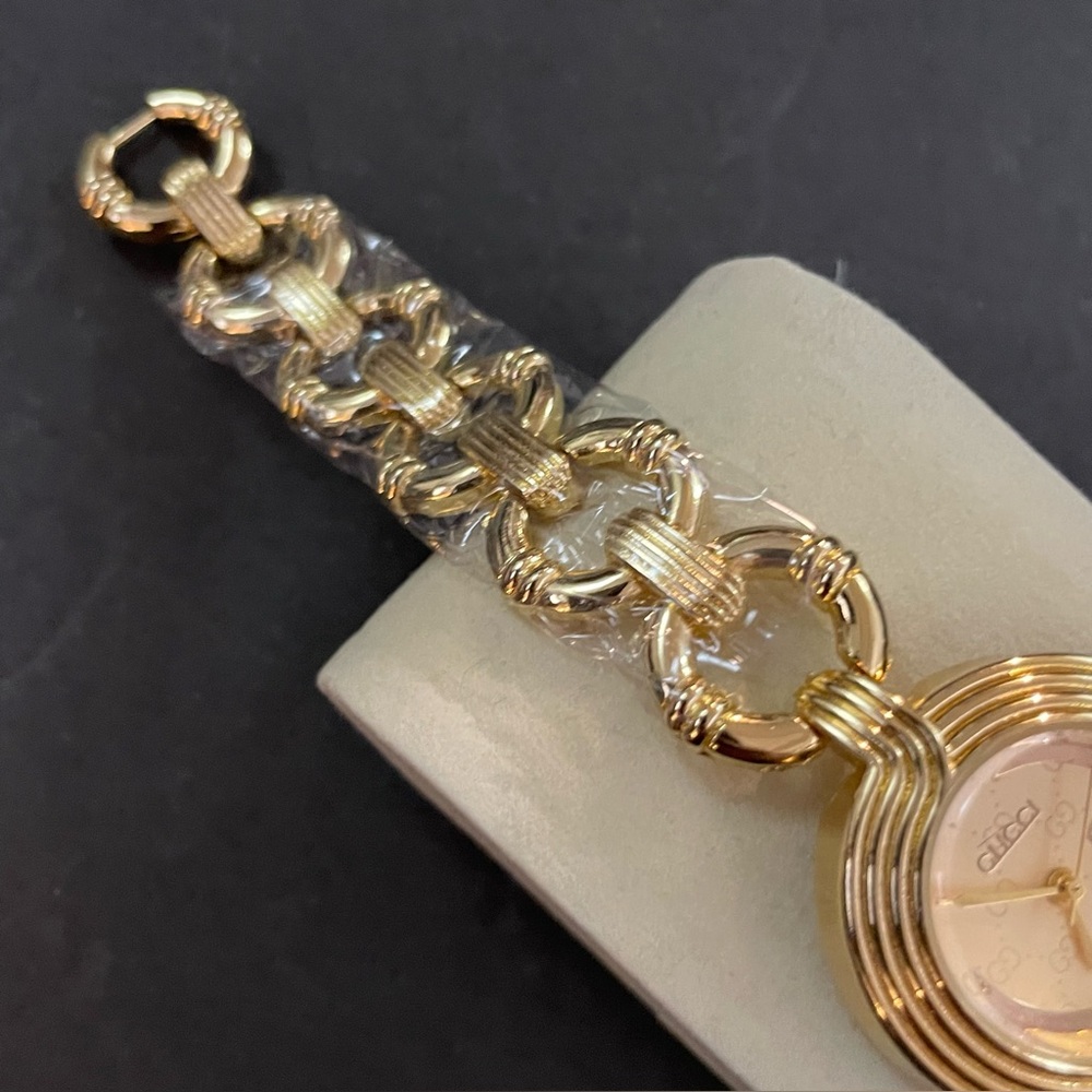 Women’s Fashion Gold Bracelet Watch Round Face Chain Strap - Picture 7 of 11